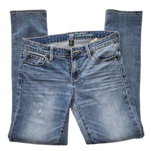 GAP Coupe Girlfriend Scuffed Skinny Jeans Sz 0